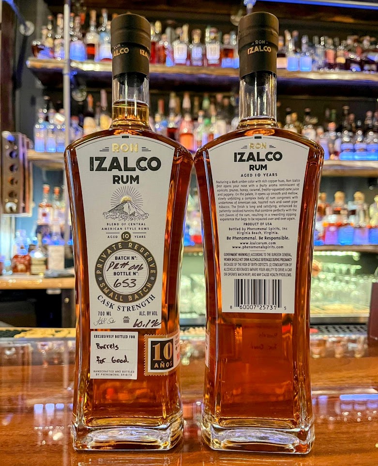 Private Release: Ron Izalco Cask Strength 10yr Rum Finished in ex Bourbon Barrels